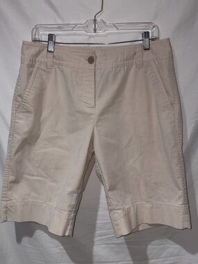 Apostrophe Stretch Women’s Cream Casual Chino Shorts sz 8
